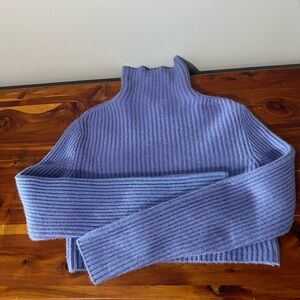 Vintage Ralph Lauren Purple Tag Cropped Turtleneck Sweater